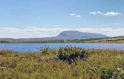 a view of a lake with mountains in the background at Cozy Apartment In Gol With Wifi in Gol