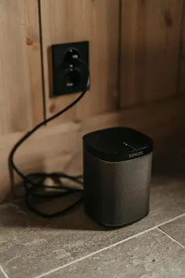 a toaster sitting on a counter next to a socket at Nydelig moderne hytte på Geilo Kikut med høy standard - 4 senger 6 gjester in Geilo