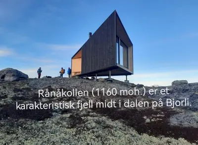 a small house on top of a mountain at Bøvervegen 19 Appartment nr 9 in Bjorli