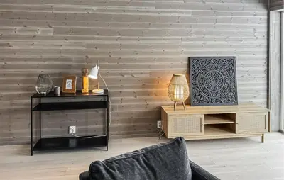 a living room with a couch and a table at Awesome Apartment In Geilo With Sauna in Geilo