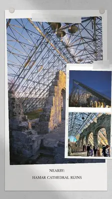 a collage of two photographs of a bridge at Mountain & Lake Haven & Close to Oslo in Stange