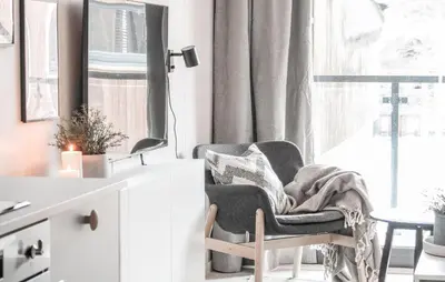 a living room with a chair and a window at Gorgeous Home In Bjorli With Wifi in Bjorli