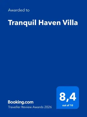 a screenshot of a cell phone with the text upgraded to tramu haven villa at Tranquil Haven Villa in Ålesund