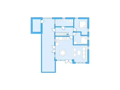 a floor plan of a house at Holiday Home Hildebu by Interhome in Sørbø