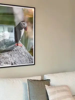 a picture of a bird standing on a rock at Spacious villa with view - 5BR - FREE parking - Great Wi-Fi in Bergen