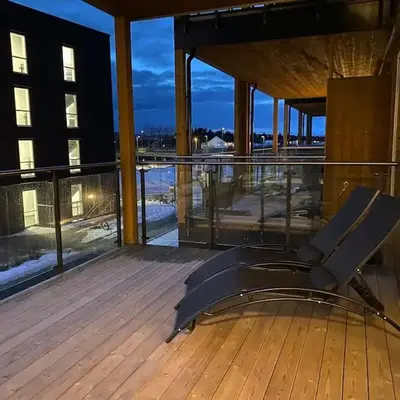 Strøken leilighet inkl parkeringskjeller.