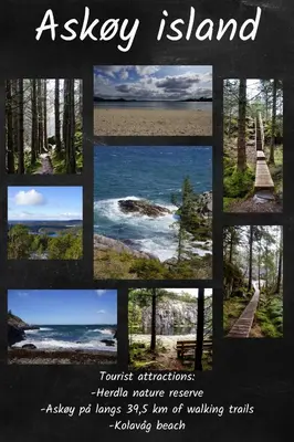 a six island collage of photos of astay island at Cozy room in a house with a garden on the island of Askøy, near Bergen in Askøy