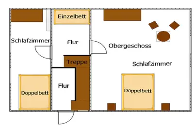 a floor plan of a house at Fjordhytte-5 Hardanger-Region, zwischen Odda und Rosendal in Sundal