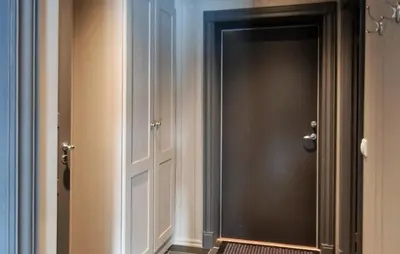 a closet with a mirror and a door in a room at 2 Bedroom Stunning Home In Geilo in Geilo