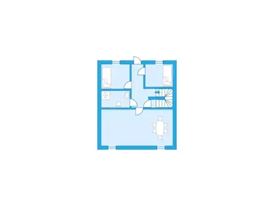 a floor plan of a house at Holiday Home Torsk by Interhome in Bømlo