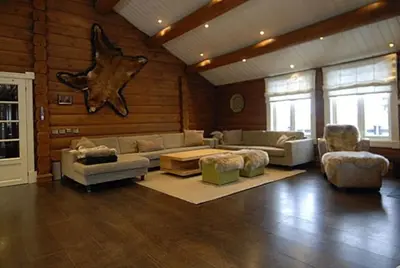 a living room with couches and chairs and a table at Storsten 695 - Trysil in Trysil