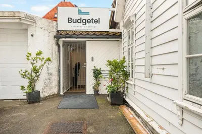 a building with a sign that reads buicked at BUDGETEL- Kong Oscarsgate 44 in Bergen