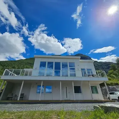 Modern cabin with panorama view