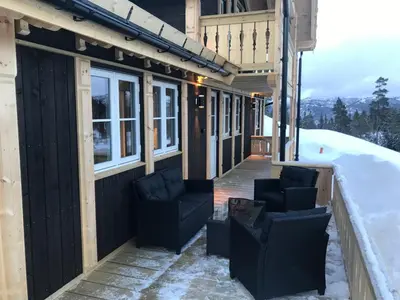 Gallery image of Flott hytte på Voss midt i skiløypen in Skutle