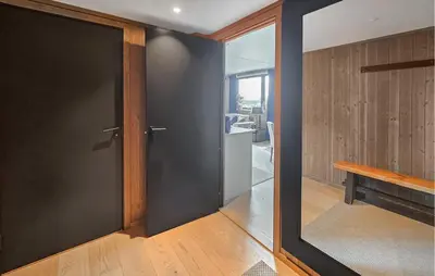 an open door in a room with a living room at Amazing Apartment In Hemsedal With Wifi in Hemsedal