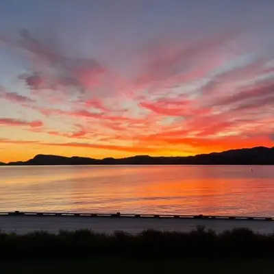 seaside house with stunning sunsets & sun all day Near Trondheim