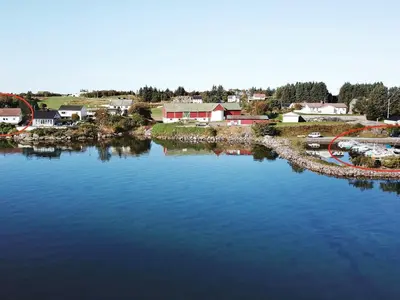 an aerial view of a large body of water at 10 person holiday home in VEVANG-By Traum in Vevang