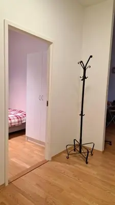 an empty room with a room with a room with a room at Leilighet ved City Lade in Trondheim