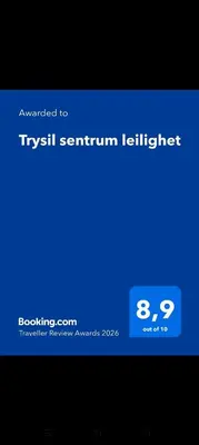 a screenshot of a cell phone with a blue screen at Trysil sentrum leilighet in Trysil
