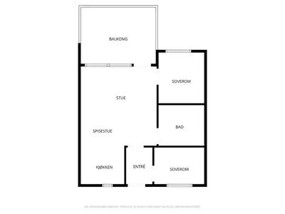 a floor plan of a house at Riddertunets toppleilighet in Beitostøl