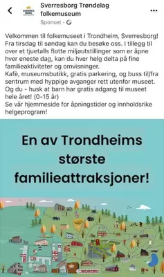 a screenshot of a flyer for an ev tornado science station at Koselig studioleilighet i sentrum in Trondheim