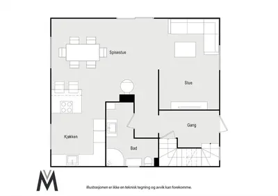 a floor plan of a house at Trolltunga Fjord View in Tokheim
