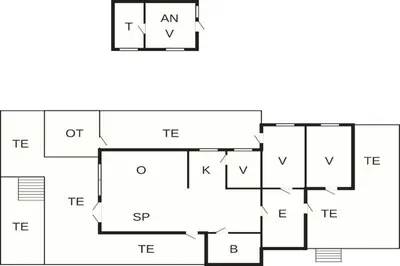 a block diagram of a house at 8 person holiday home in frosta in Vollen