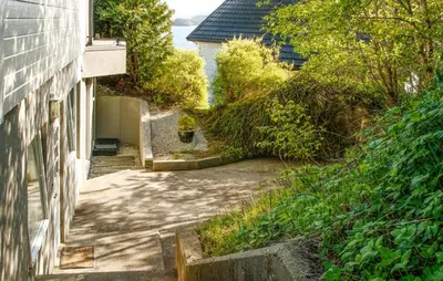 an alleyway next to a building next to a building at Gorgeous Apartment With Wifi in Godvik