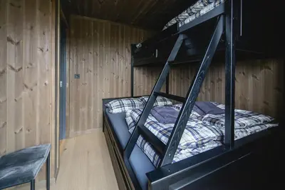 a couple of bunk beds in a room at Modern And Inviting Cabin In Valdres in Aurdal