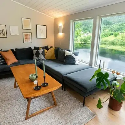 Modern And Rustic Cabin With Fjord View In Samnanger
