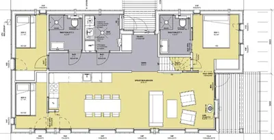 a floor plan of a house at Modern cabin Hafjell high standard ski-in out in Hafjell
