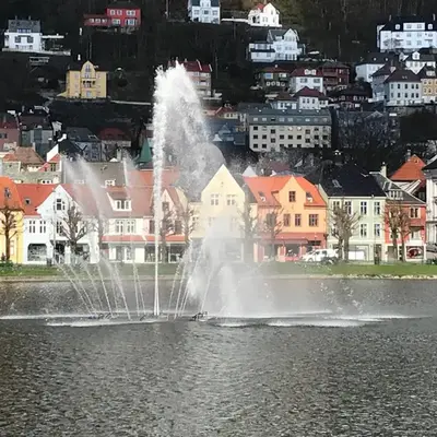 Lake view apartment in center of Bergen - 3 bedrooms