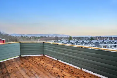a view from the balcony of a house at Utsikten in Trondheim