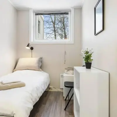 1-roms leiligheter med felles bad