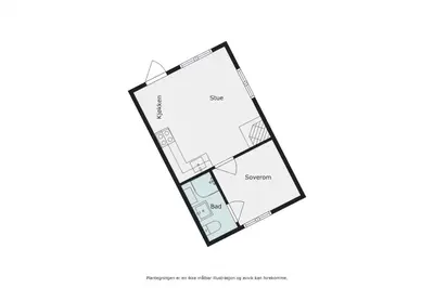 a floor plan of a room with a mirror at Koselig hytte Gålå Vakre Lauvåsen in Sør-Fron