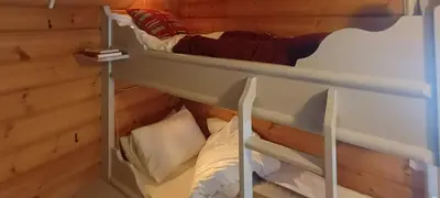 a bunk bed in a room with at Cabin With Sauna In Vegglifjell in Veggli