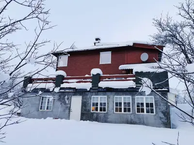 a house covered in snow on top of a hill at Hemsedal - 2 bedrooms - WI-FI in Hemsedal