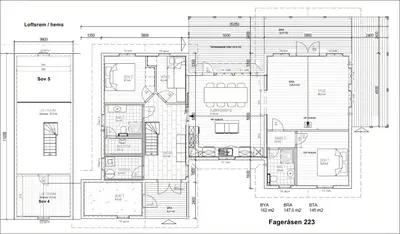 a floor plan of a building at Family Cabin With Ski In Ski Out in Trysil