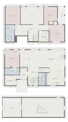 a house with a viewfloor plans at Modern Cabin With Ski In Out At Kvitfjell in Favang
