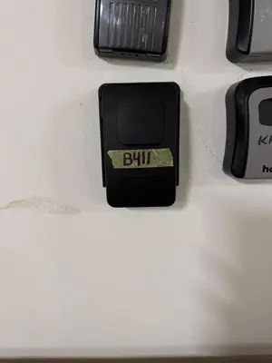 a digital clock sitting on the side of a car at Ski in & out - Hemsedal in Kyrkjebøen