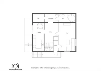 a floor plan of a house at Large single-family home - Central in Voss in Vossevangen
