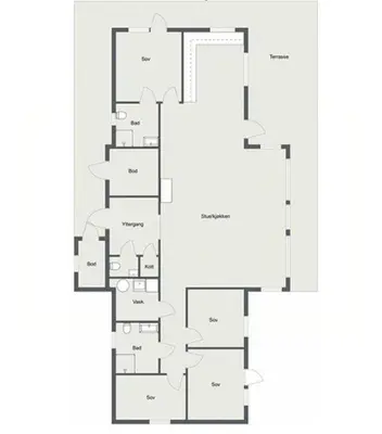 a floor plan of a house at Modern Cabin With Panoramic Views At Nesfjellet in Nesbyen