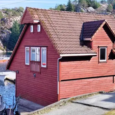 cozy house with boat dock