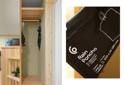 a room with a slide and a room with a book shelf at Scandinavian Design in Authentic Nordnes in Bergen