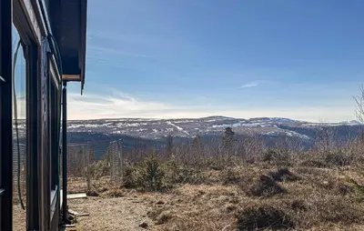 a view of the mountains from a house at Stunning Home In Engerdal With Wifi in Nymoen