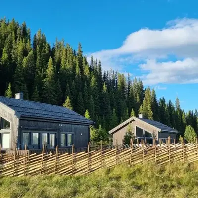 Modern mountain cabin in Tisleidalen
