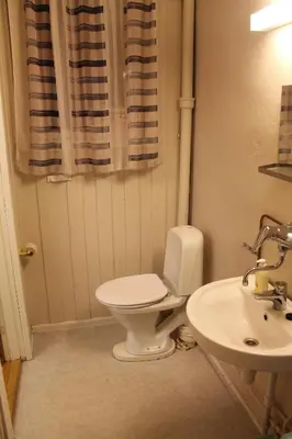 a bathroom with a toilet and a sink at Feriested i Tørberget in Tørberget