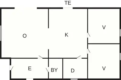 a block diagram of different boxes with different letters at 8 person holiday home in Ålen in Ålen