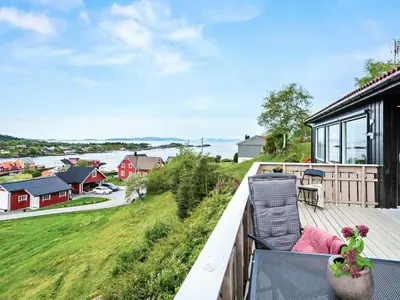 a view from the balcony of a house at 8 person holiday home in Stavang in Stavang