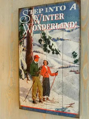 a book cover of a couple skiing in the snow at Mountain Apartment With Views In Myrkdalen in Vossestrand